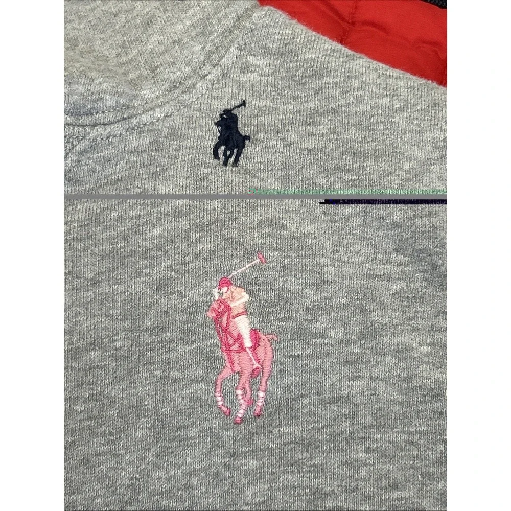 Kids RARE Ralph Lauren Pink Pony Club 20 Years Cotton-Blend Hoodie Sm 8 Fleece